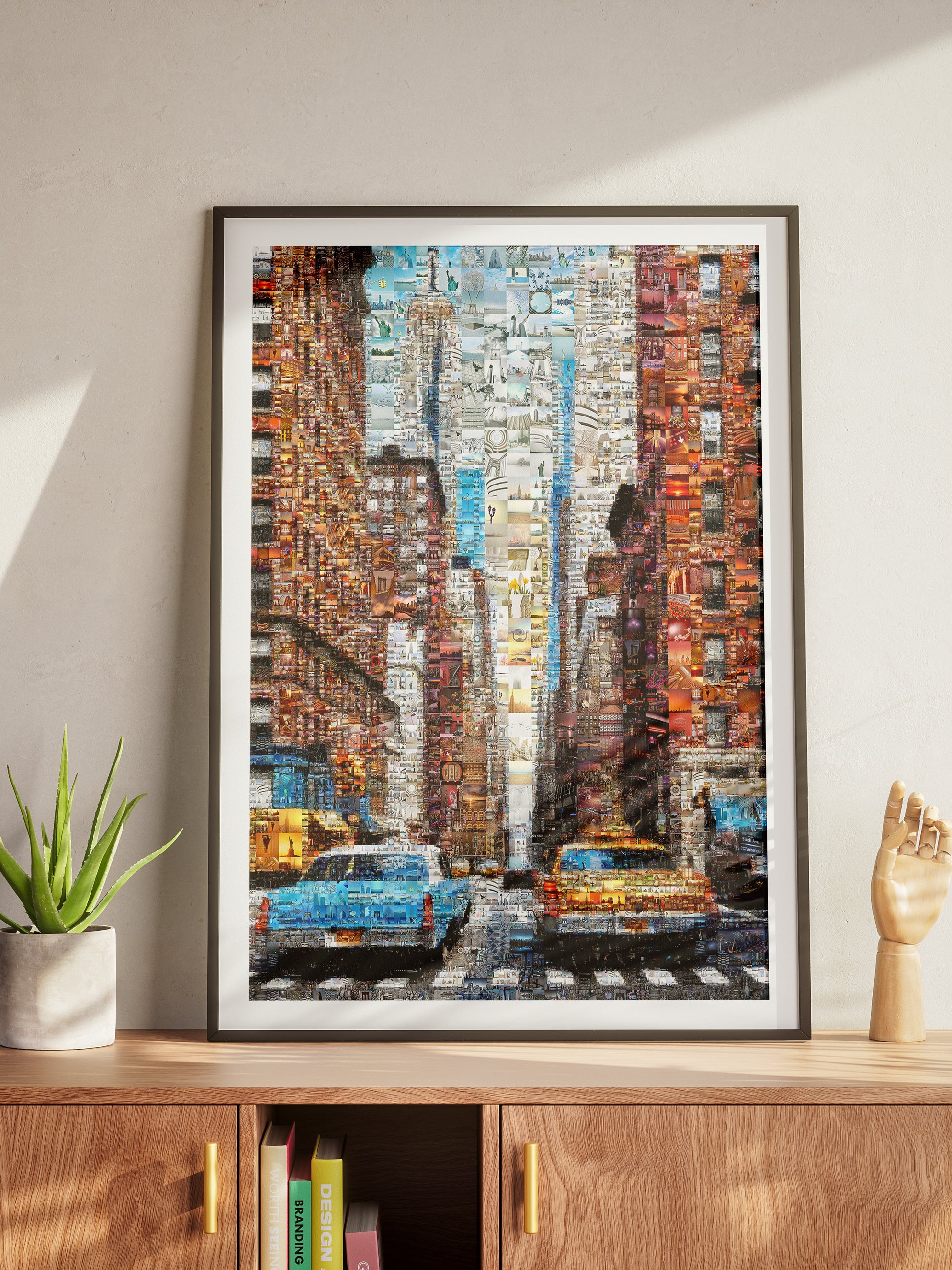 Stunning Cityscape Mosaic Artwork - Unique Urban Art Piece for Home Decor AtelierMosaics