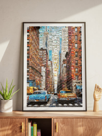 Stunning Cityscape Mosaic Artwork - Unique Urban Art Piece for Home Decor AtelierMosaics