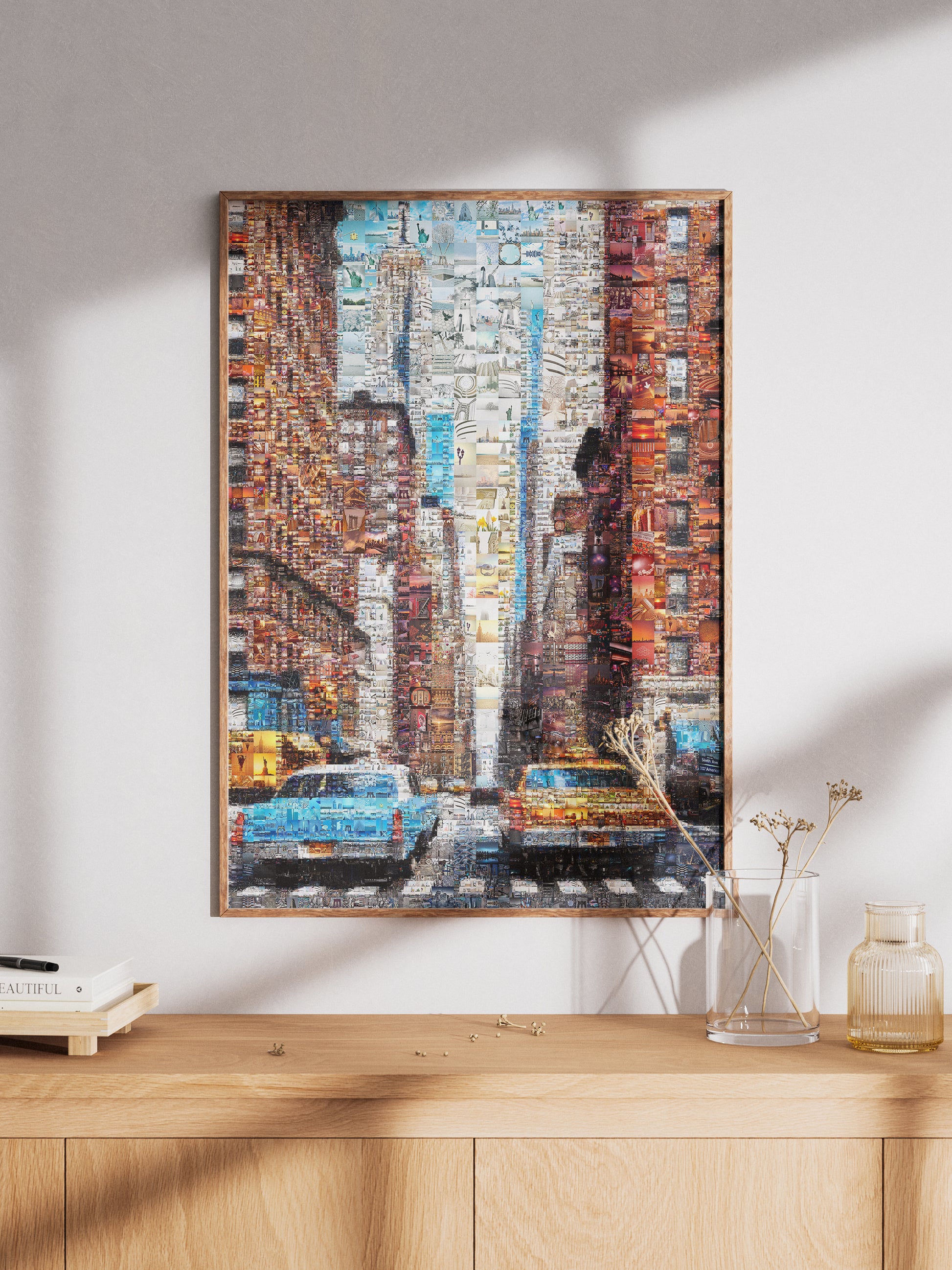 Stunning Cityscape Mosaic Artwork - Unique Urban Art Piece for Home Decor AtelierMosaics