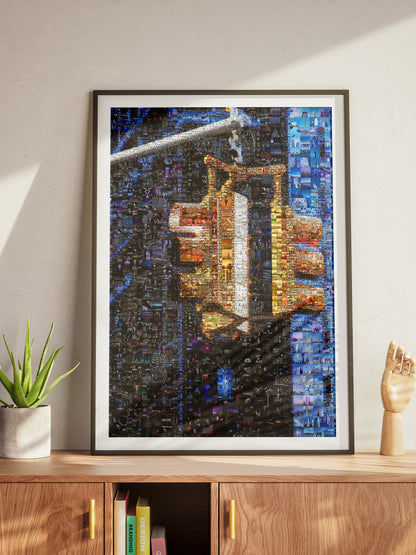 Stunning Mosaic Traffic Light Artwork - Unique Urban Art for Home Decor AtelierMosaics