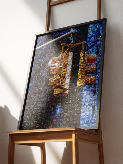 Stunning Mosaic Traffic Light Artwork - Unique Urban Art for Home Decor AtelierMosaics