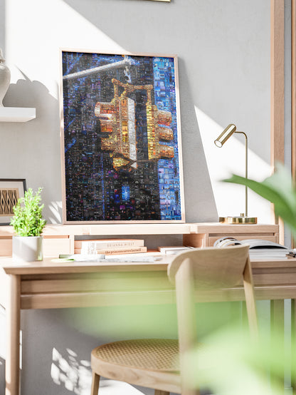 Stunning Mosaic Traffic Light Artwork - Unique Urban Art for Home Decor AtelierMosaics
