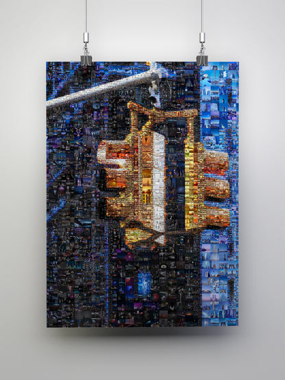 Stunning Mosaic Traffic Light Artwork - Unique Urban Art for Home Decor AtelierMosaics