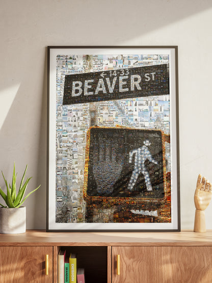 Stunning Beaver Street Mosaic Art - Unique Urban Decor for Home & Office AtelierMosaics