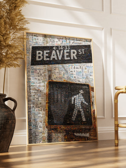Stunning Beaver Street Mosaic Art - Unique Urban Decor for Home & Office AtelierMosaics