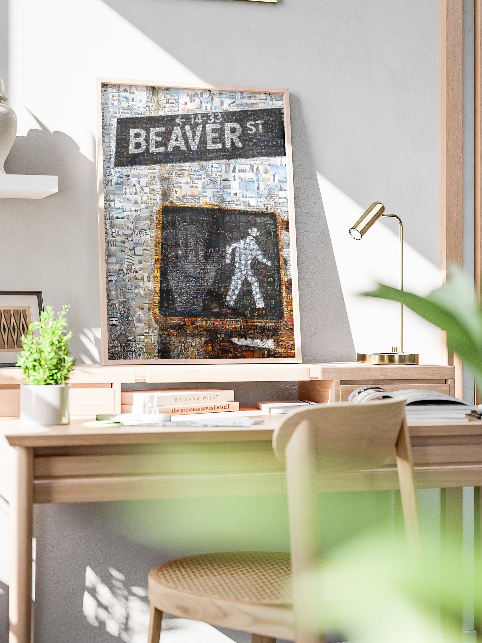 Stunning Beaver Street Mosaic Art - Unique Urban Decor for Home & Office AtelierMosaics