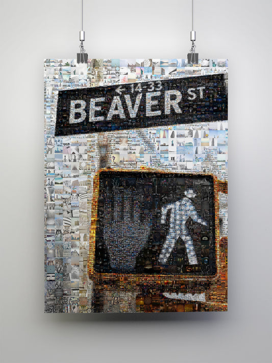 Stunning Beaver Street Mosaic Art - Unique Urban Decor for Home & Office