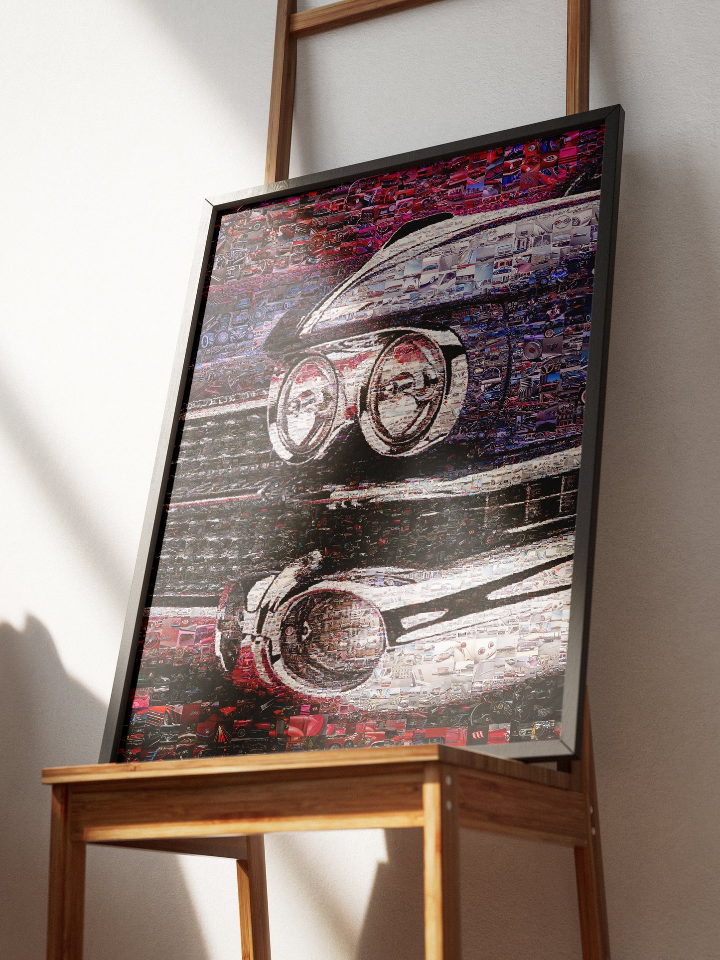 Stunning Car Mosaic Artwork - Unique Wall Decor for Car Enthusiasts and Art Lovers AtelierMosaics