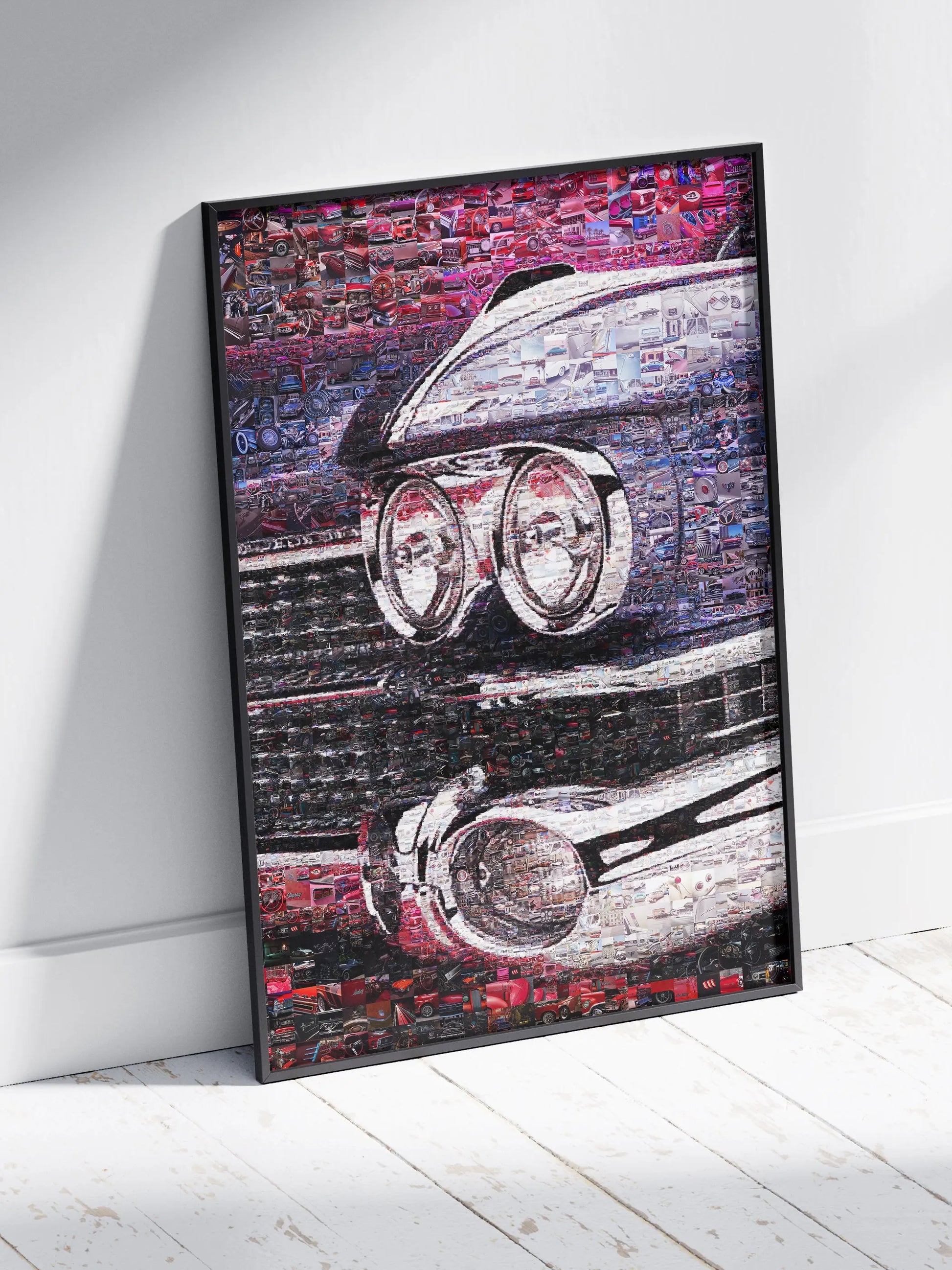 Stunning Car Mosaic Artwork - Unique Wall Decor for Car Enthusiasts and Art Lovers AtelierMosaics