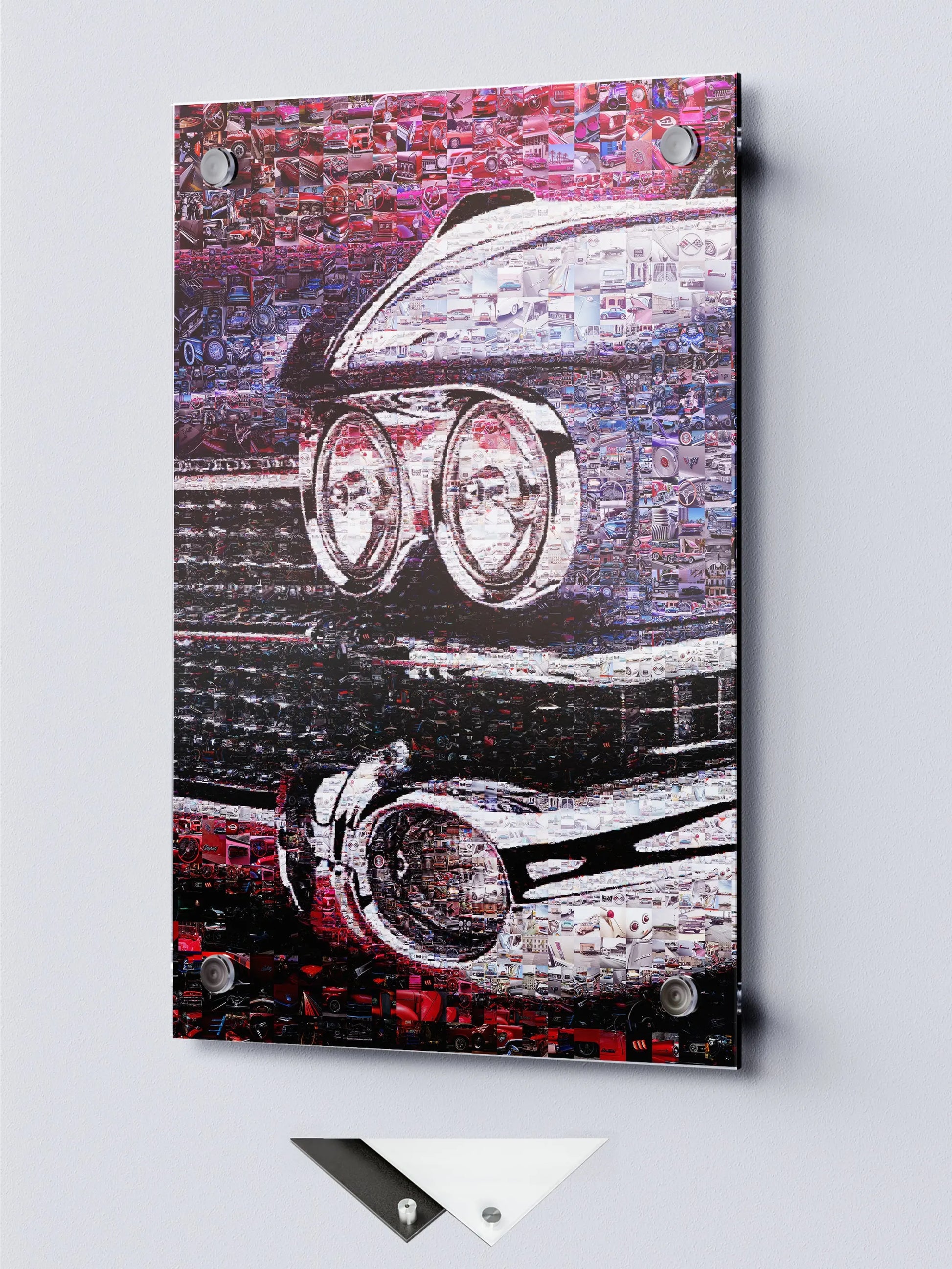 Stunning Car Mosaic Artwork - Unique Wall Decor for Car Enthusiasts and Art Lovers AtelierMosaics