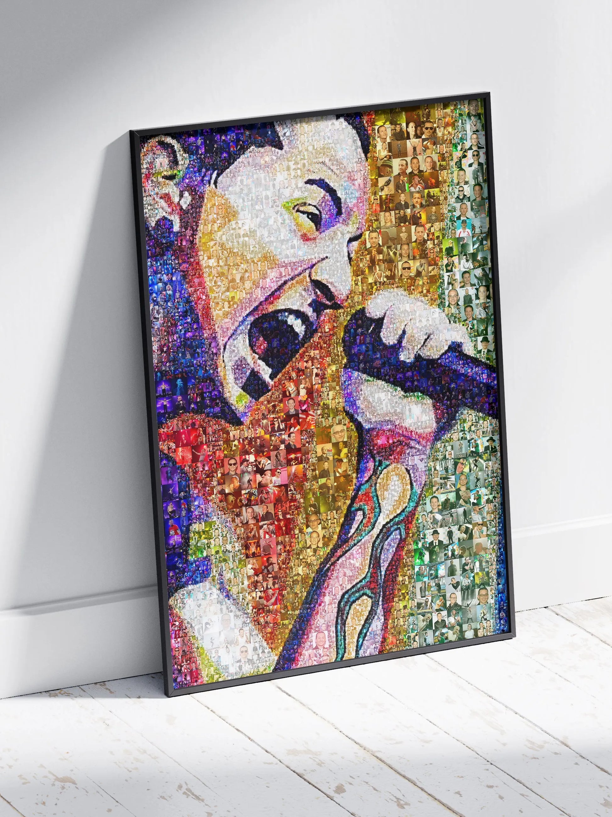 Chester Bennington Mosaic Art - Iconic Linkin Park Tribute Artwork for Music Lovers AtelierMosaics
