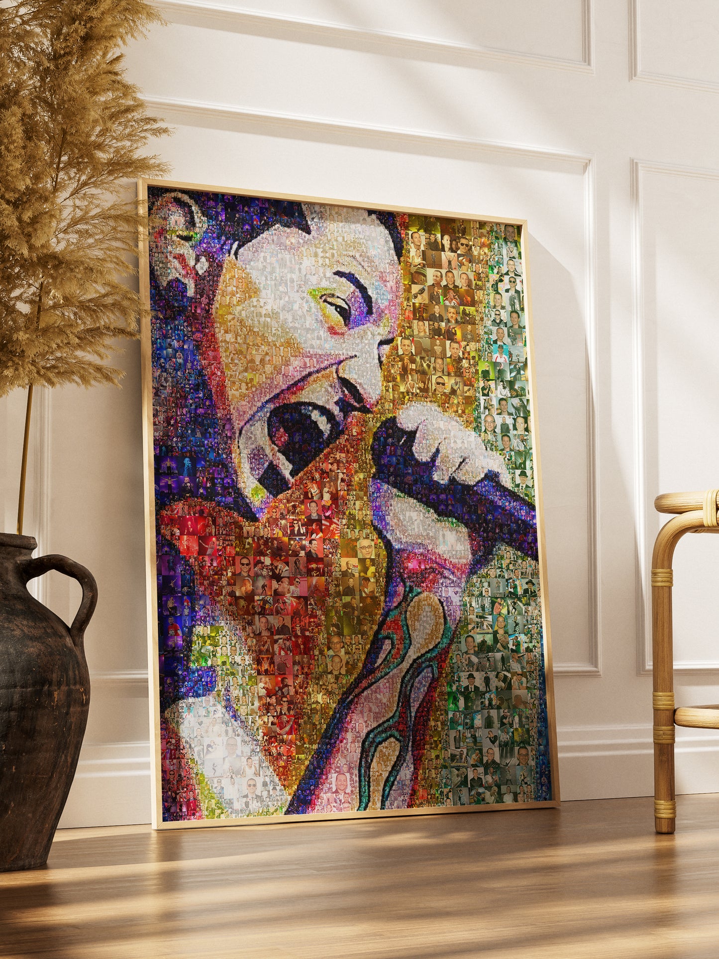 Chester Bennington Mosaic Art - Iconic Linkin Park Tribute Artwork for Music Lovers AtelierMosaics