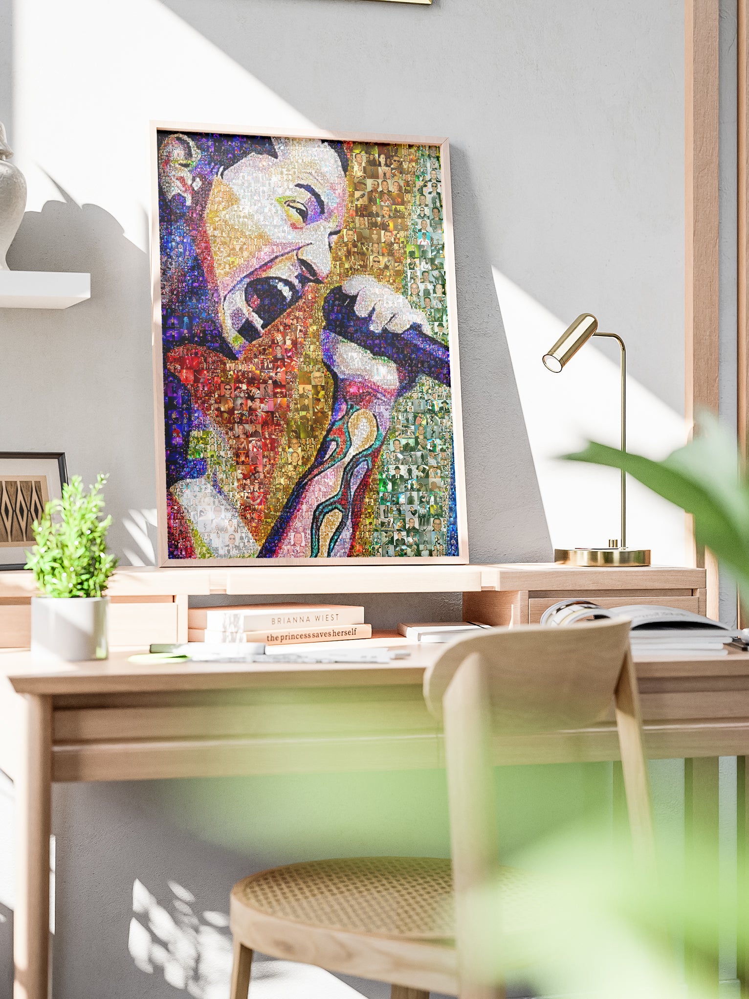 Chester Bennington Mosaic Art - Iconic Linkin Park Tribute Artwork for Music Lovers AtelierMosaics