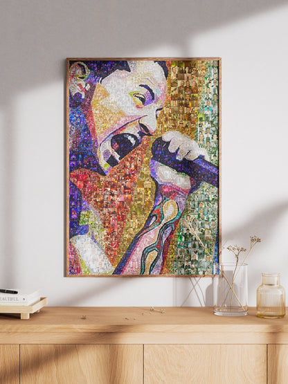 Chester Bennington Mosaic Art - Iconic Linkin Park Tribute Artwork for Music Lovers AtelierMosaics