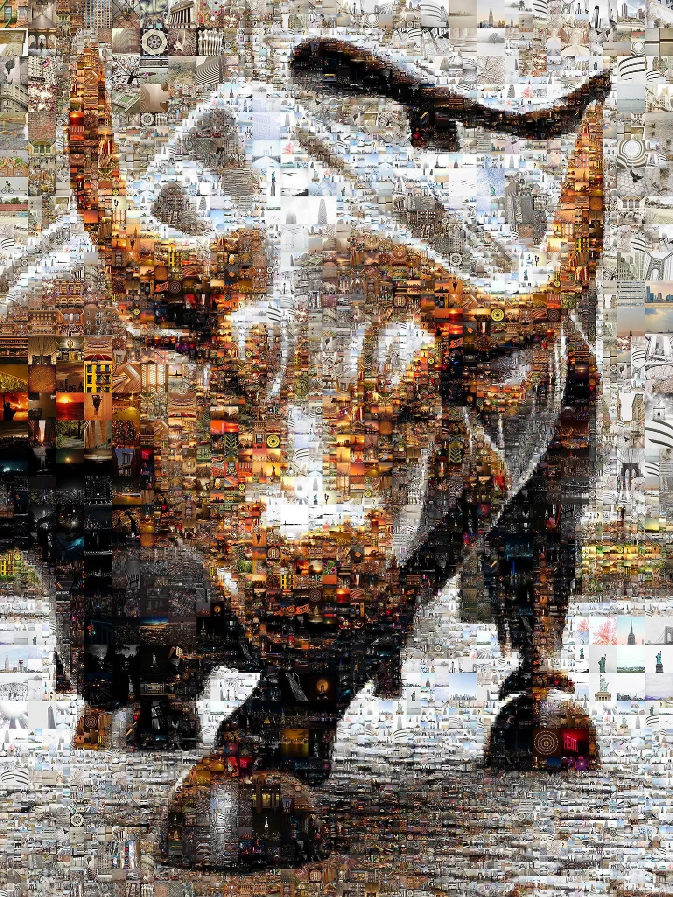 Dynamic Bull Mosaic Art - Captivating Wall Decor for Modern Spaces AtelierMosaics