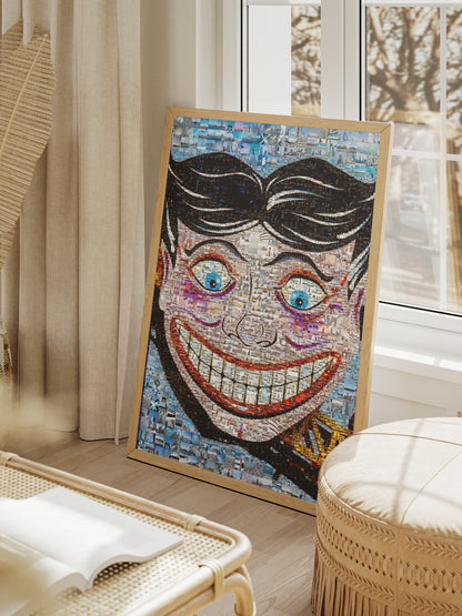 Stunning Blue Mosaic Artwork Featuring Iconic Landmarks – Perfect for Home Decor AtelierMosaics