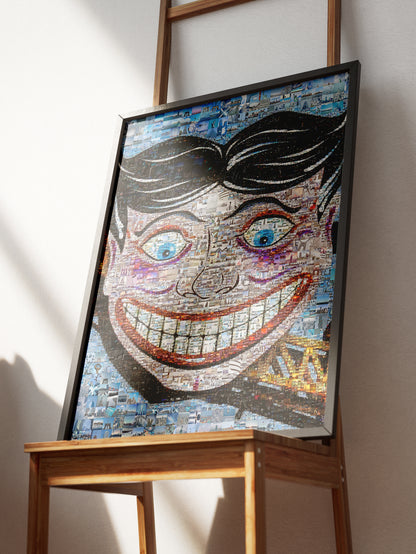 Stunning Blue Mosaic Artwork Featuring Iconic Landmarks – Perfect for Home Decor AtelierMosaics