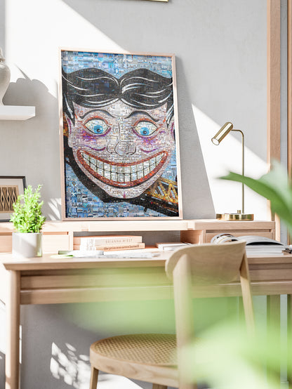 Stunning Blue Mosaic Artwork Featuring Iconic Landmarks – Perfect for Home Decor AtelierMosaics