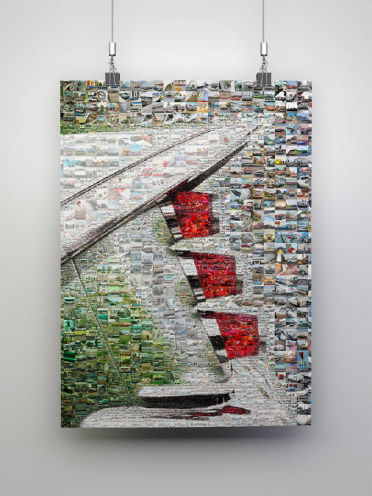 Stunning Vintage Car Mosaic Art - Unique Automotive Wall Décor for Car Lovers AtelierMosaics
