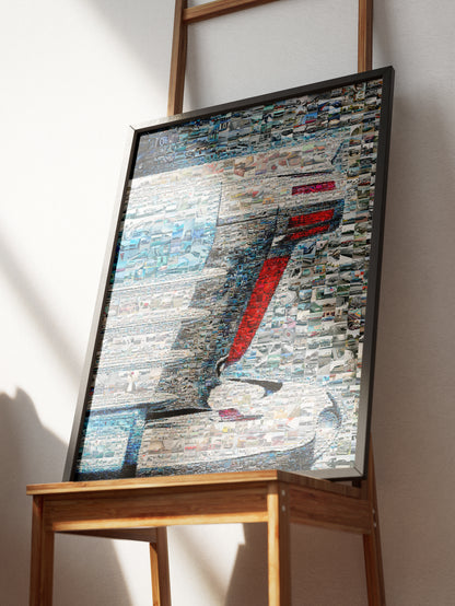 Stunning Automotive Mosaic Art - Unique Car-Themed Wall Decor for Enthusiasts & Collectors AtelierMosaics