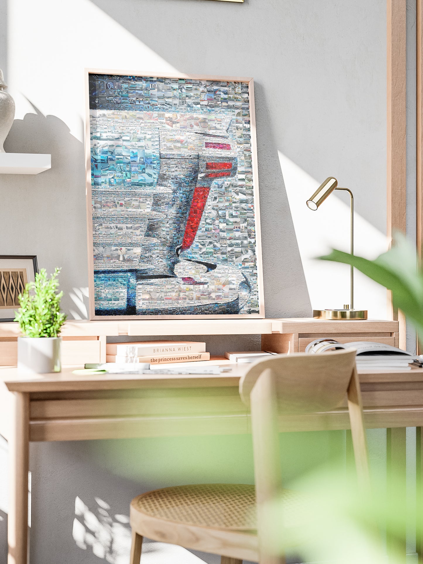 Stunning Automotive Mosaic Art - Unique Car-Themed Wall Decor for Enthusiasts & Collectors AtelierMosaics