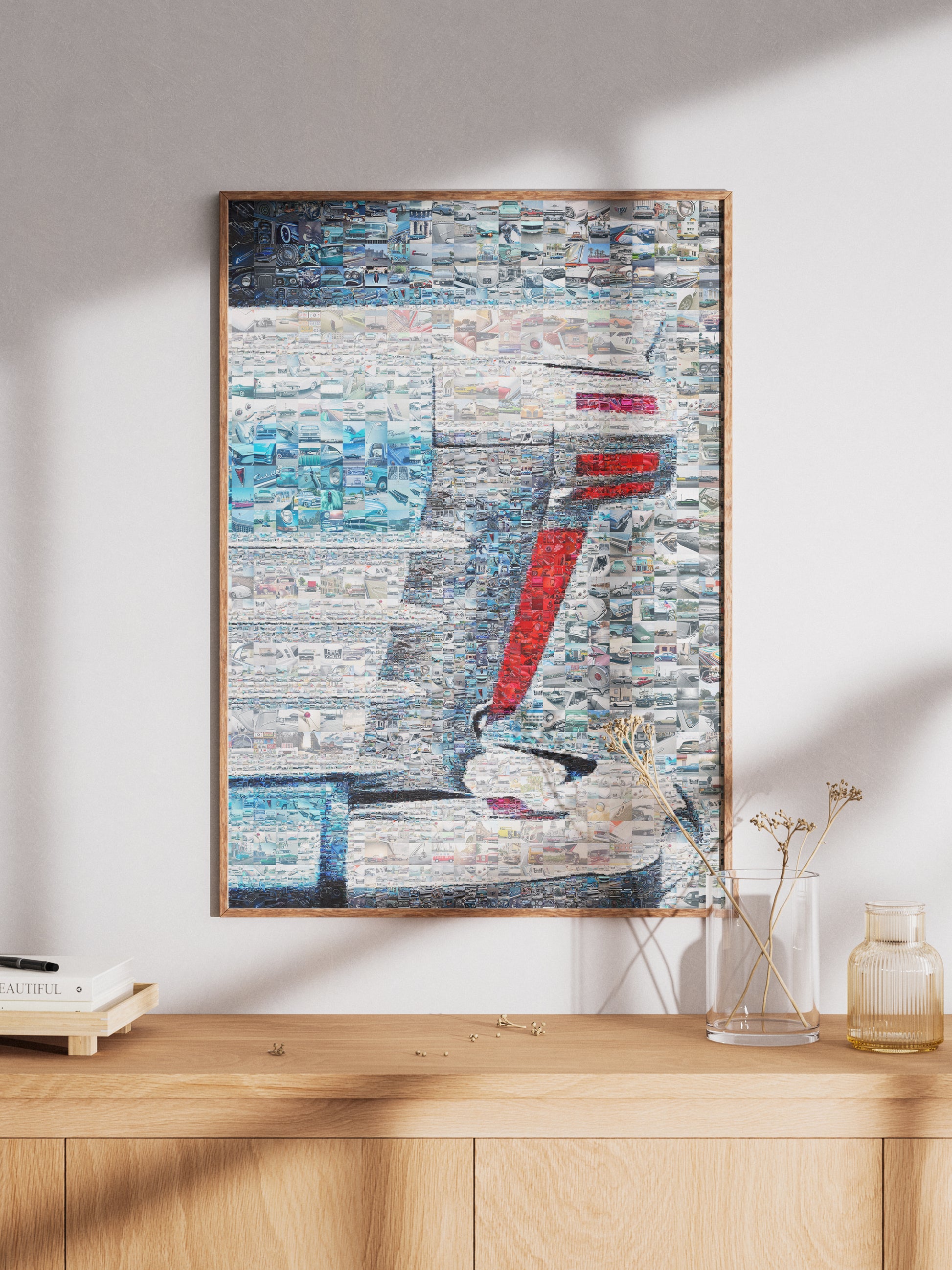 Stunning Automotive Mosaic Art - Unique Car-Themed Wall Decor for Enthusiasts & Collectors AtelierMosaics