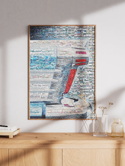 Stunning Automotive Mosaic Art - Unique Car-Themed Wall Decor for Enthusiasts & Collectors AtelierMosaics