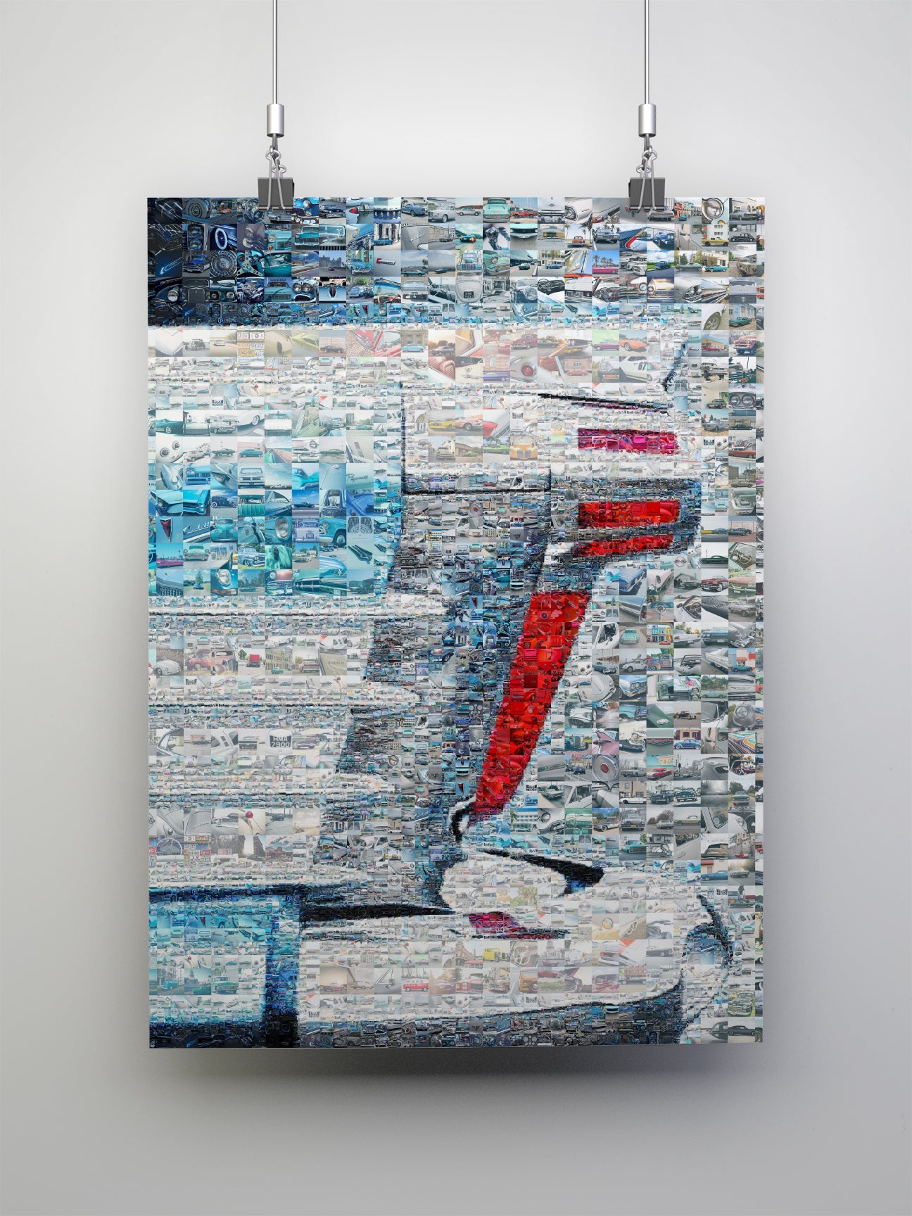 Stunning Automotive Mosaic Art - Unique Car-Themed Wall Decor for Enthusiasts & Collectors AtelierMosaics