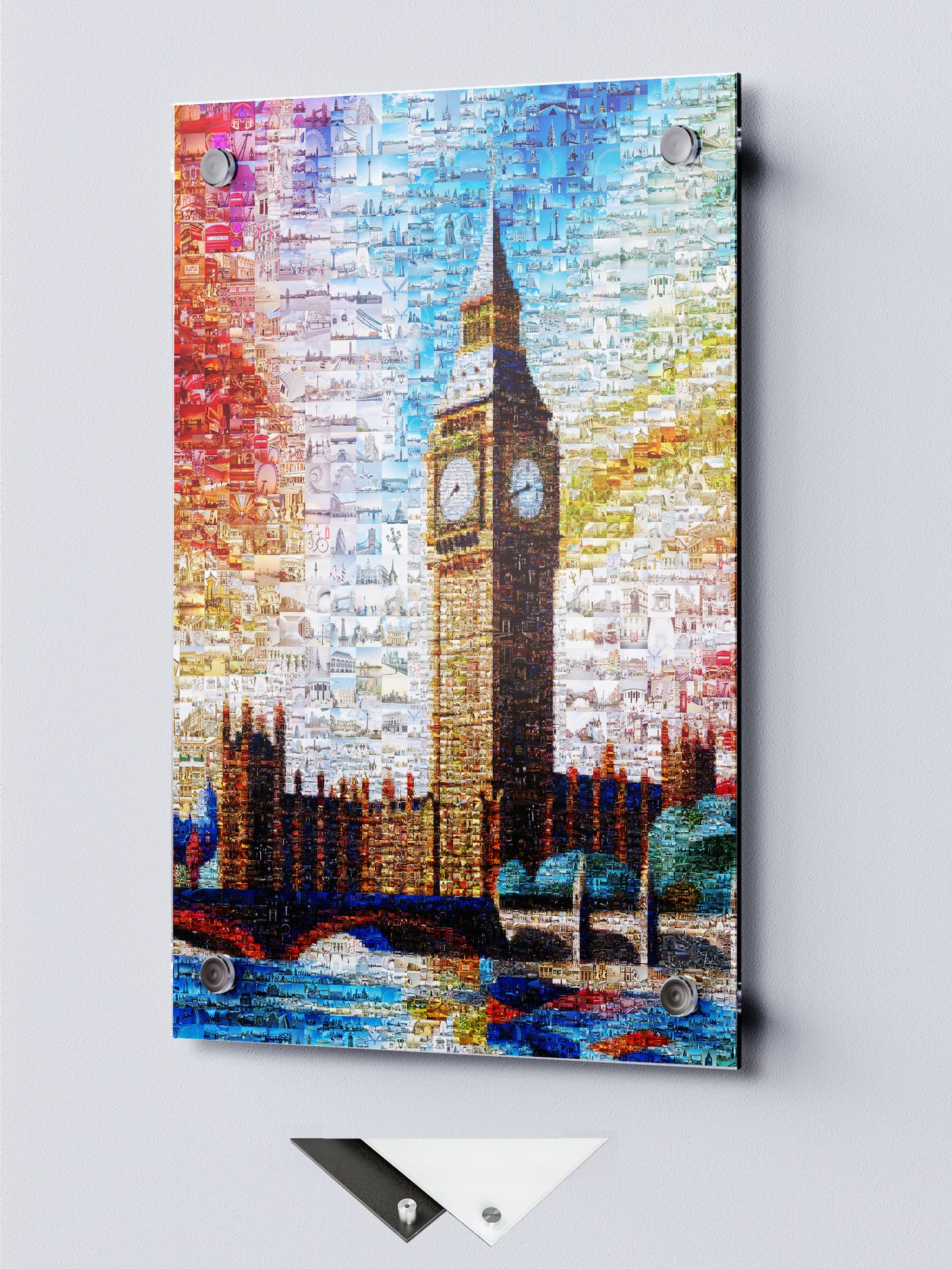 Stunning London Mosaic Artwork Featuring Iconic Big Ben - Perfect Wall Decor for Home or Office AtelierMosaics