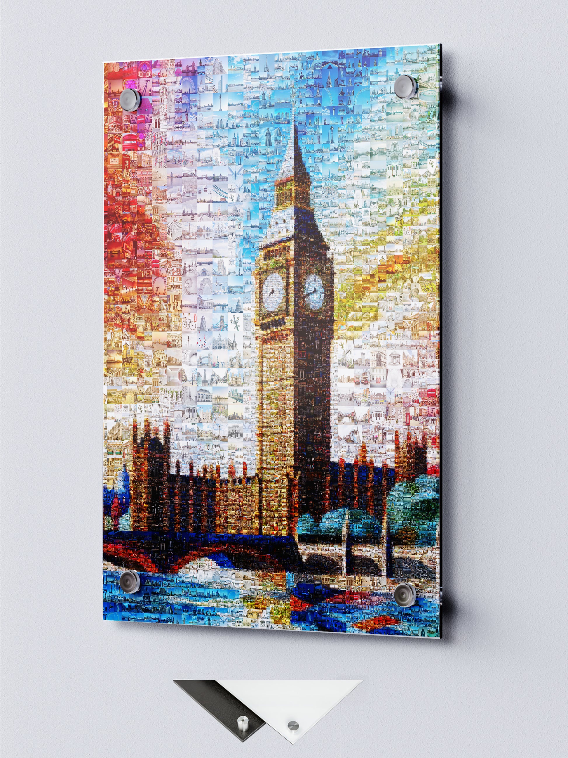 Stunning London Mosaic Artwork Featuring Iconic Big Ben - Perfect Wall Decor for Home or Office AtelierMosaics