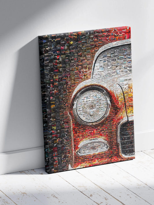 Stunning Vintage Car Mosaic Art - Unique Wall Decor for Car Enthusiasts AtelierMosaics