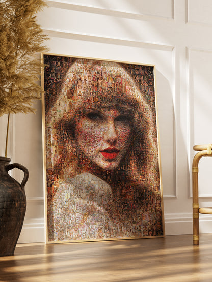 Stunning Taylor Swift Mosaic Artwork - Unique Wall Art for Fans and Collectors AtelierMosaics