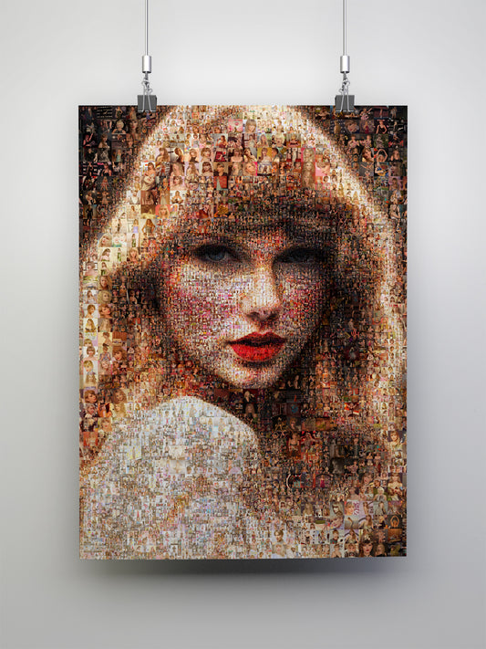 Stunning Taylor Swift Mosaic Artwork - Unique Wall Art for Fans and Collectors