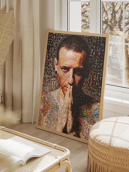 Chester Bennington Mosaic Art - Iconic Linkin Park Tribute Wall Art for Music Lovers AtelierMosaics