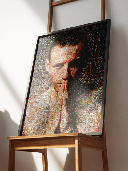 Chester Bennington Mosaic Art - Iconic Linkin Park Tribute Wall Art for Music Lovers AtelierMosaics