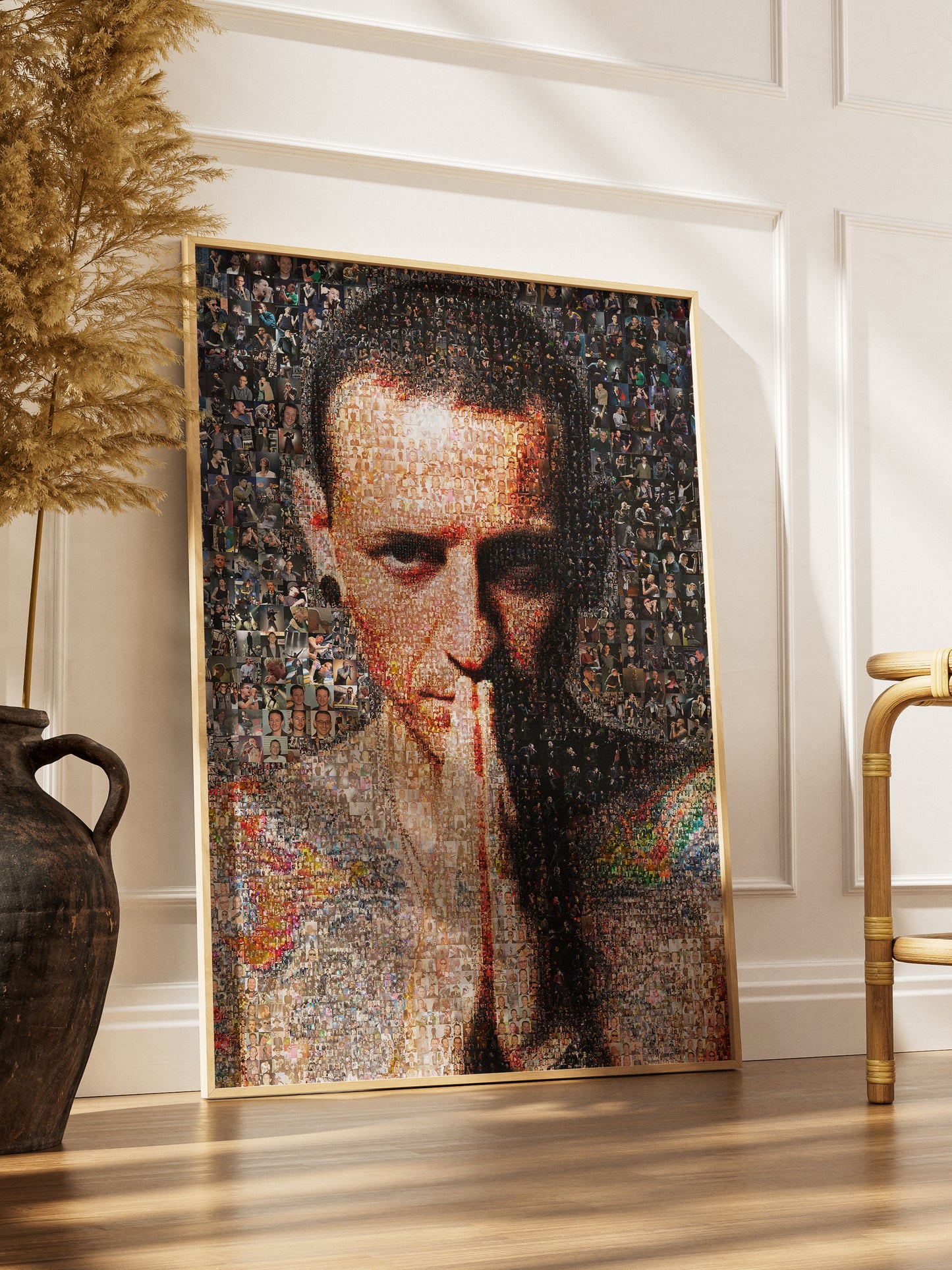 Chester Bennington Mosaic Art - Iconic Linkin Park Tribute Wall Art for Music Lovers AtelierMosaics