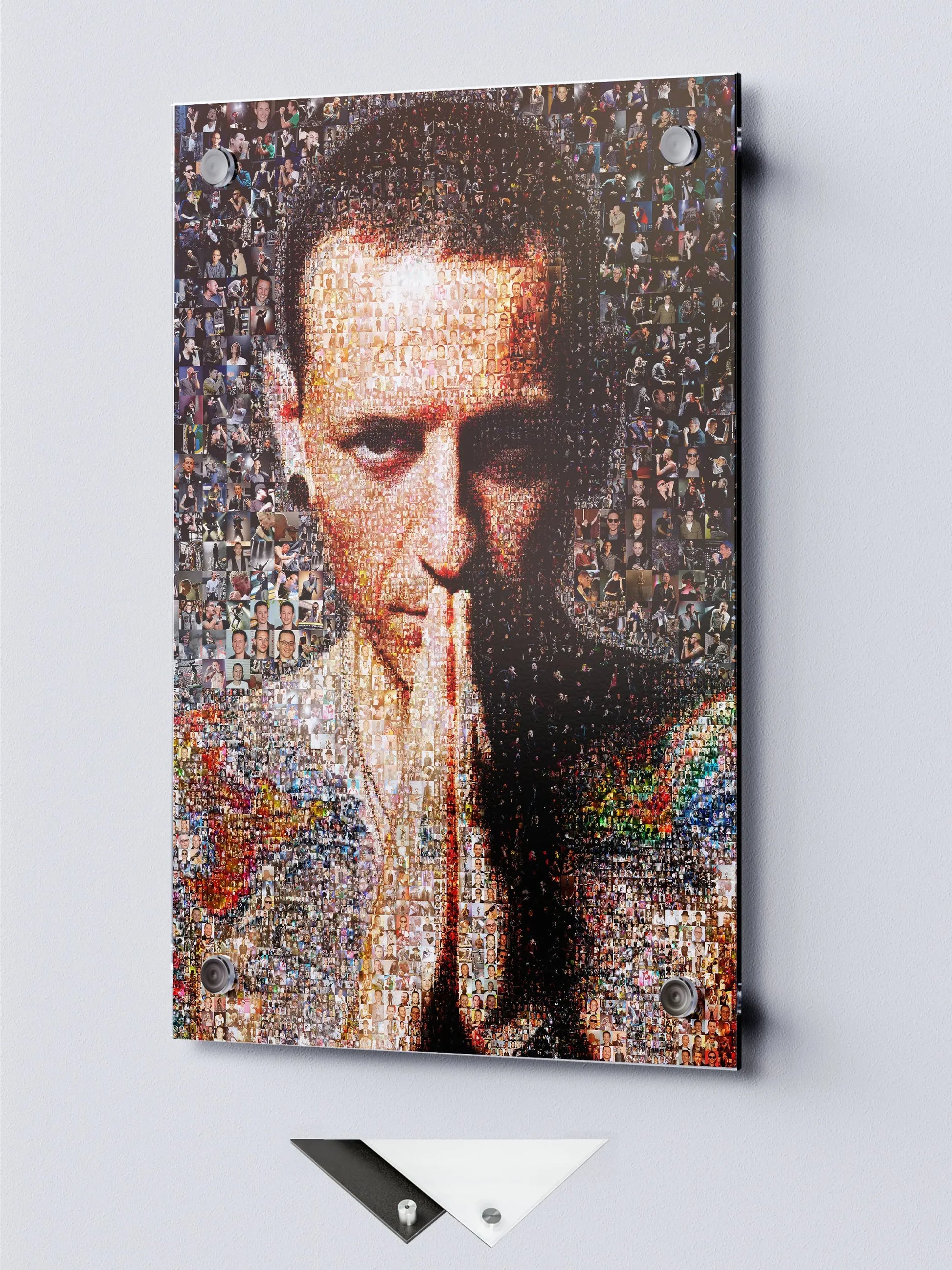 Chester Bennington Mosaic Art - Iconic Linkin Park Tribute Wall Art for Music Lovers AtelierMosaics