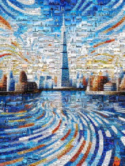 Stunning London Mosaic Art - Captivating Skyline & Iconic Landmarks AtelierMosaics