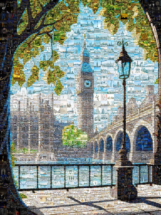 Stunning London Mosaic Artwork - Iconic Landmarks & Vibrant City Life - Perfect for Home Decor AtelierMosaics