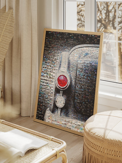 Stunning Mosaic Artwork of Classic Cars - Unique Automotive Wall Art for Enthusiasts AtelierMosaics