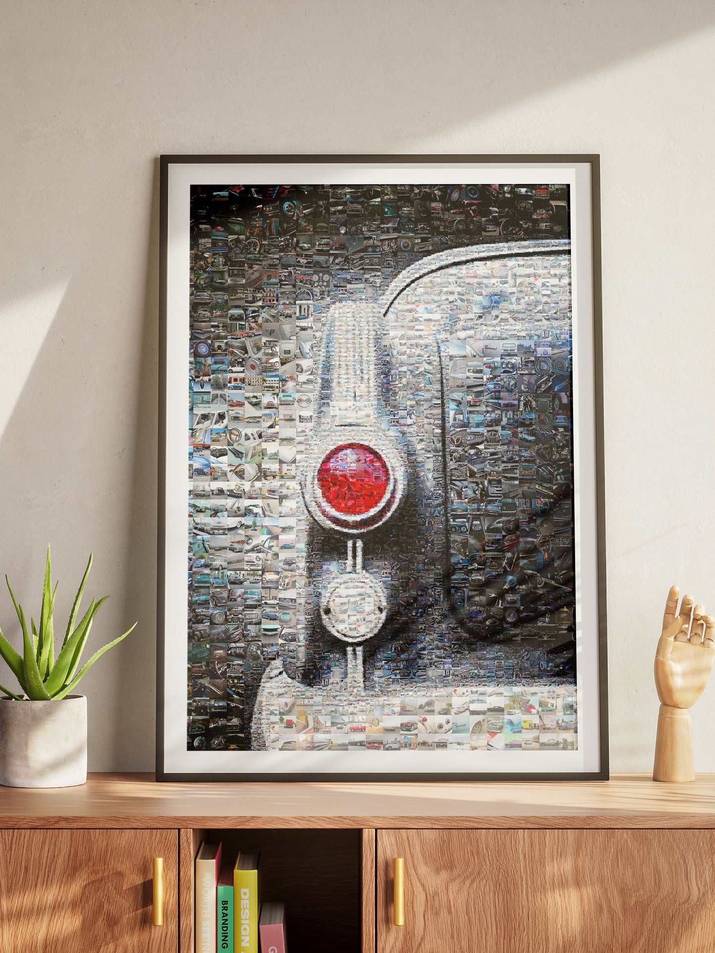 Stunning Mosaic Artwork of Classic Cars - Unique Automotive Wall Art for Enthusiasts AtelierMosaics
