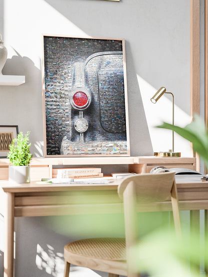 Stunning Mosaic Artwork of Classic Cars - Unique Automotive Wall Art for Enthusiasts AtelierMosaics