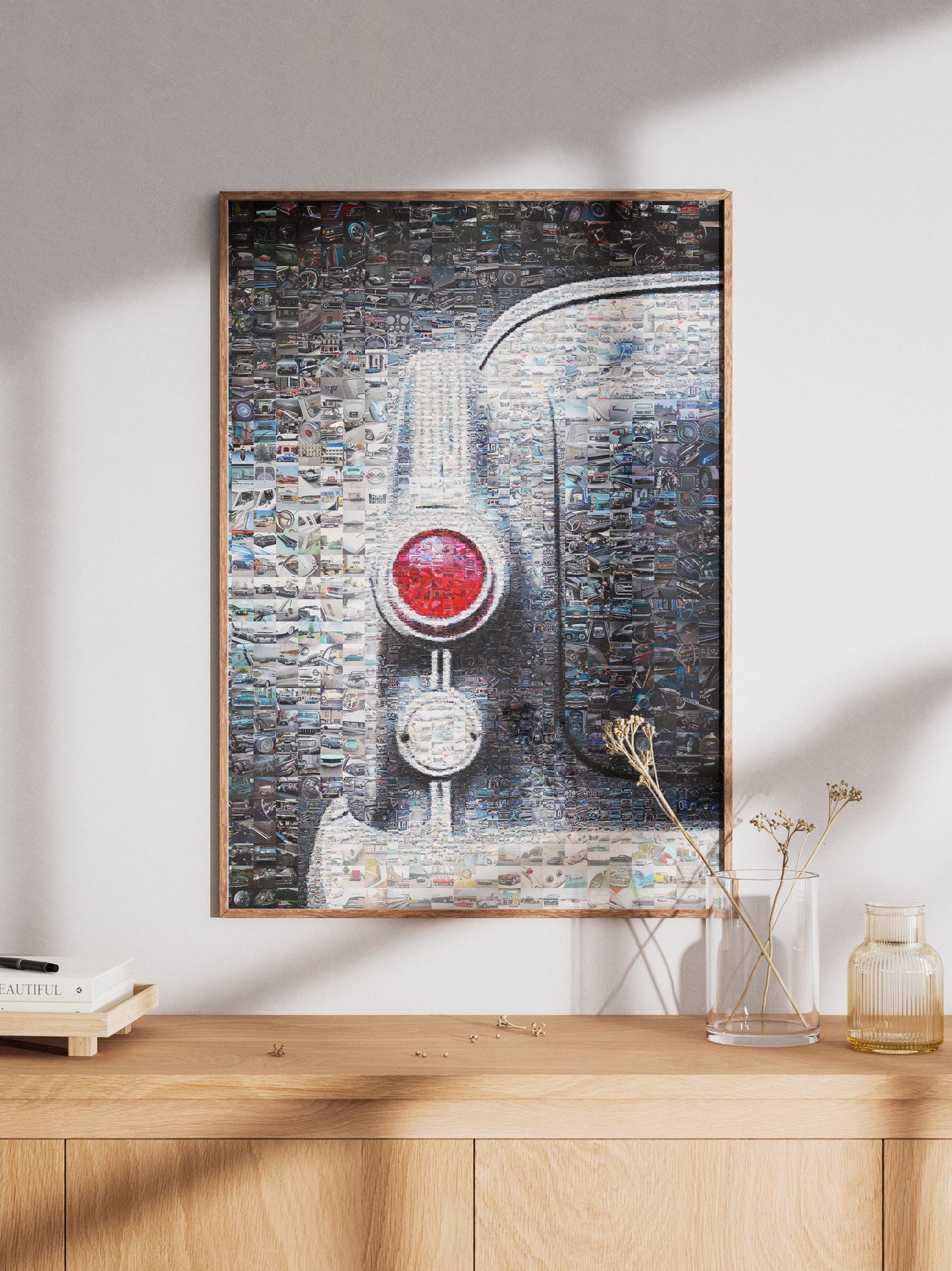 Stunning Mosaic Artwork of Classic Cars - Unique Automotive Wall Art for Enthusiasts AtelierMosaics