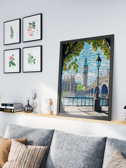Stunning London Mosaic Artwork - Iconic Landmarks & Vibrant City Life - Perfect for Home Decor AtelierMosaics