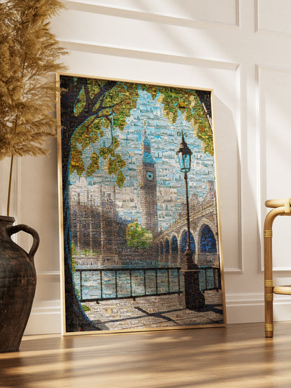 Stunning London Mosaic Artwork - Iconic Landmarks & Vibrant City Life - Perfect for Home Decor AtelierMosaics