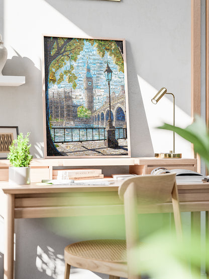 Stunning London Mosaic Artwork - Iconic Landmarks & Vibrant City Life - Perfect for Home Decor AtelierMosaics