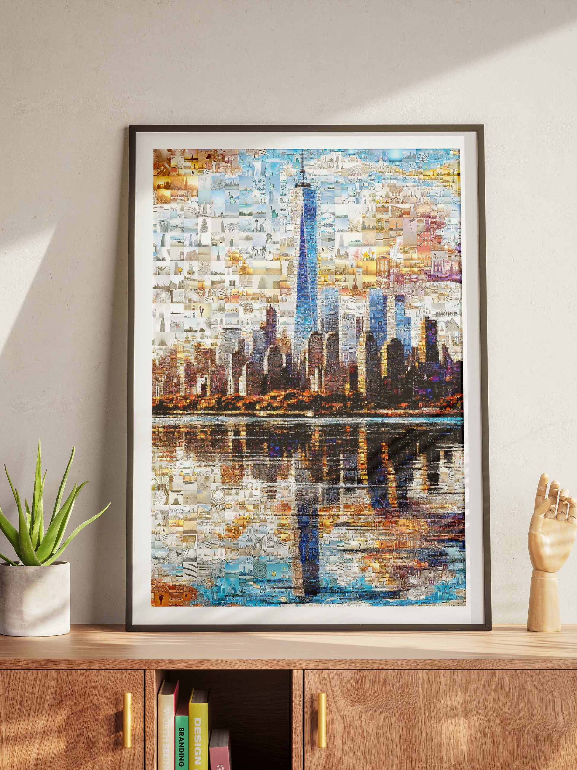 Stunning NYC Skyline Mosaic Art - Unique Wall Décor for Home and Office | Perfect Gift for Art Lovers AtelierMosaics