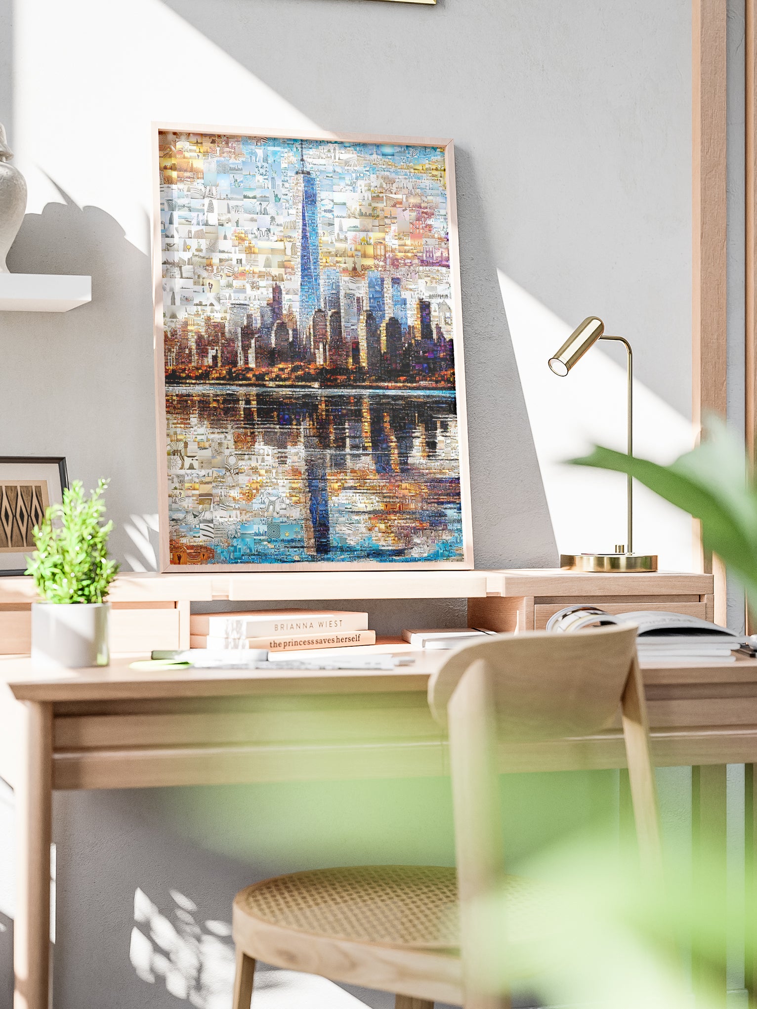 Stunning NYC Skyline Mosaic Art - Unique Wall Décor for Home and Office | Perfect Gift for Art Lovers AtelierMosaics