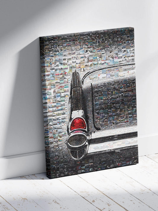 Stunning Vintage Car Mosaic Art - Unique Automotive Wall Décor for Car Enthusiasts AtelierMosaics