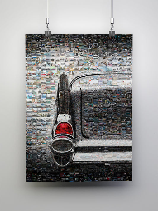Stunning Vintage Car Mosaic Art - Unique Automotive Wall Décor for Car Enthusiasts AtelierMosaics